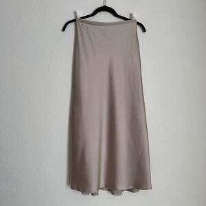 UNIQLO Gold Satin Skirt